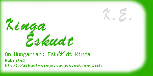 kinga eskudt business card